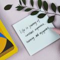 Transparent Sticky Notes (3x3 inch) Translucent Clear Sticky Notes Waterproof Self-Adhesive Translucent Pads for Books Annotation, Sticky Notes for  Removable Perfect for College Essentials Books and Office Stationery Art and Craft  Pack of 1. 