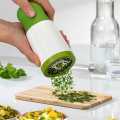 Herbs Grinder Manual, Multifunctional Stainless Steel Chopper for Dhanya, Podina, Coriander, and Mint Leaves - High-Quality Hand Crusher for All Herbs. 