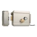 Electronic Door Lock Suitable for Outdoor Main Metal Gate Wood gate Villa Flate for Electric Lock Security System, Metallic. 