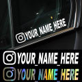 Personalized Instagram Car Sticker Vinyl Decals Motorcycle Car Stickers. 