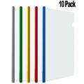 Pack Of 10 - Plastic Files - Transparent. 