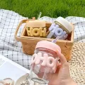 Imported Cute Girl Transparent Glass Heat Resistant Tumbler With Pearl Chain Sipper Glass Cup Portable Double Drinking Aesthetic Coffee Mug With Straw Gift For College Girls Teen hoho Mugs for Gift. 