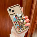 Hontinga for iPhone 16 Pro Max 16 Plus Back Cover One Piece Luffy Pattern Ladder Soft Camera Protection Rubber Phone Case. 