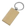 20Pcs Blank Wooden Key Chain Diy Wood Keychains Key Tags Gifts Yellow Rectangle. 
