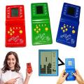 Classic Handheld Mobile Brick Game 17x7cm Random Color. 