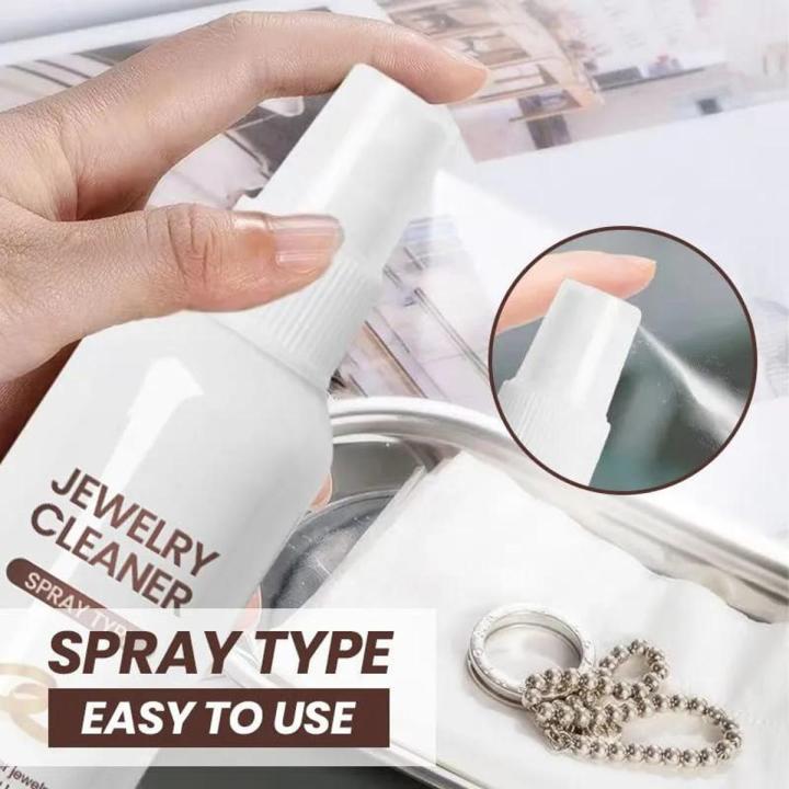 2023 New Multi-Function Purpose Cleaner Metal Gemstone Jewelry Gold Watch Diamond Ring Cleaning Spray Instant Shine Jewelry Cleaner 100 ML