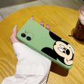 chenyyka For iPhone 11 Pro Max Case New Design Side Edge Square Pattern Softcase Silicone Phone Cases Cartoon Cute Mickey Mouse Full Cover Camera Shockproof Protection Casing Boys Girls. 