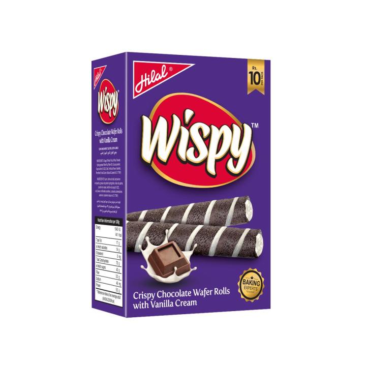 Wispy Wafer Rolls ( Choco Vanilla ) 24 Pec/Box
