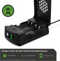 Imported STEALTH SX-C10 X Twin Rechargeable Battery Packs for XBOX (Xbox One, Series X) - Black. 