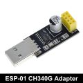 CH340G CP2104 USB To ESP8266 ESP-01 ESP-01S WIFI Module Programmer Adapter Download Debug Link Kit for Arduino LINK v1.0 CH9102F. 