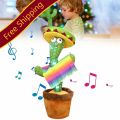 Dancing Cactus Toy for Baby Funny Cactus Talking Toy for Baby Kids Soft Plush Talk Back Toy, Can Sing, Record and Repeats What You Say Creative Kids Educational Toy Game for Kids. 
