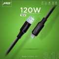 Airox CB-50 (3.1 A out put) 120 Watt Super Fast Charging I phone Data Cable 1000MM | Premium Quality For I Phones mobiles / Super Fast Data Cable/. 