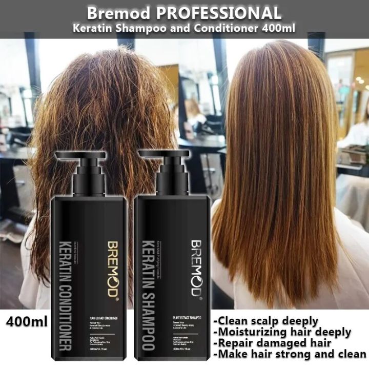 Bremod%20Keratin%20Shampoo%20&%20Conditioner%20Plant%20Extract%20Nutrition%20400ml%20-%20Image%203