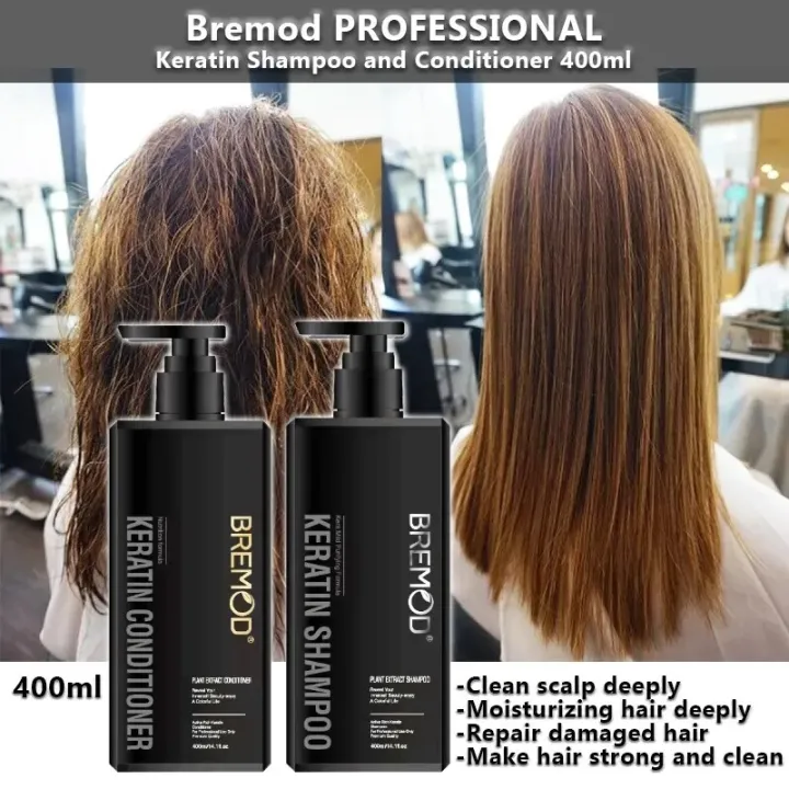Bremod%20Keratin%20Shampoo%20&%20Conditioner%20Plant%20Extract%20Nutrition%20400ml%20-%20Image%203