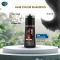 LUVVEL BLACK Hair Darkening Shampoo 200ml - Natural Black - For Men & Women - Faster & Long Lasting. 