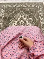 Stitched Namaz Chadar with Sleeves For Women and Girls All-Season Cotton Fabric Irani Modest Prayer Style Random Print Colors. 