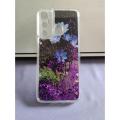 For Infinix Hot 11 Back Cover Water Glitter Shiny Soft Silicon with free pop socket Case for Girls. 