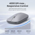 UGREEN Silent Wireless Mouse Adjustable 4000 DPI For MacBook Tablet Computer Laptop PC Mice 3cm Slim Quiet 2.4G Wireless Mouse. 