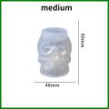 Resin Molda Diy Halloween Scar Face Skull Candle Mold Epoxy Resin Mold Skull Silicone Mold Handmade Gift Home Decoration Silicone Mold. 