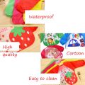 Full Sleeves Feeding Bib Apron for Babies Washable Waterproof Reusable Non Messy Easy Cleaning Quick Dry, No Bad Odour, Adjustable Neckline For Kids, Toddler - 1Pc. 