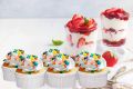 Ceramic Ramekins Souffle Dishes, Ramekins - 8 Ounce for Souffle, Creme Brulee and Dipping Sauces - Set of 6, Baking, Serving, Oven Safe, White. 