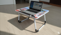 Kids Foldable Study Table – Cartoon & Alphabet Print | Portable Laptop & Reading Desk for Children. 