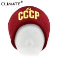 CLIMATE Men's Winter Hat CCCP Beanie Hat Russia Soviet Union Hat Communist Party Black Women Warm Knit Beanie Hat for Men Women. 