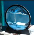 Sandscape Painting - Sand Clock - Moving Sand Art - Hourglass Sand Timer - 3D Moving Sand Mountain Lamp with Metal Stand - Showpiece - Home Decoration. 