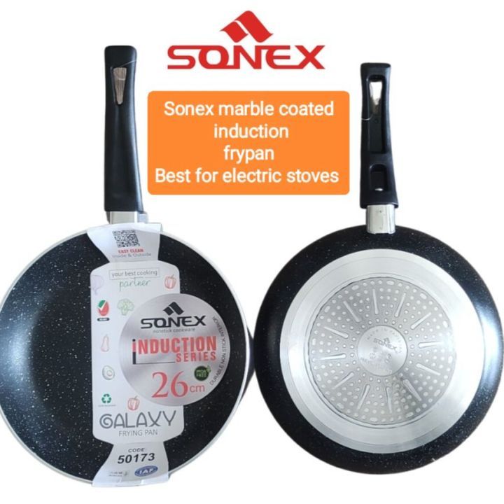 Sonex Induction Series Galaxy Hot Plate, Wok, Frypan and Cassrol Non stick Inner & Outer Marble coating