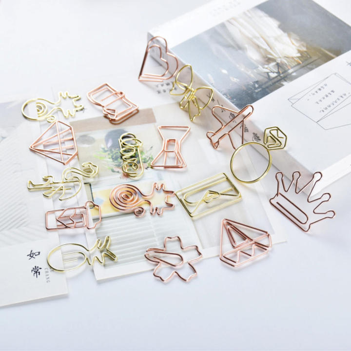 Shaped Paper Clip Storing Paper Clips Creative Metal Paper Clip Styling Paper Clip Cartoon Paper Clip