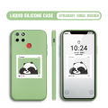BILI for Realme C25 / C25S / C12 / Narzo 20 / Narzo 30A Back Cover Bear In Photo Frame Multicolor Liquid Silicone Phone Case Soft Square Lens Protection Phone Cases. 
