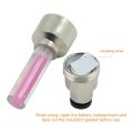 2 Pcs LED Flash Waterproof Bicycle Accessories Wheel Tyre Tire Valve Caps Neon Night Light Bulb for Bike Car Motorcycle. 