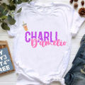 Charli Damelio Graphic Print Tshirt Women Dunkin Donuts Iced Coffee Sprinkle T-Shirt Femme Cool Casual T Shirt Female Streetwear. 