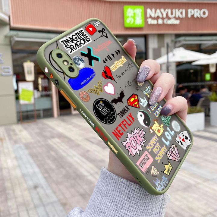 YIWESAN For iPhone Xs Max Case Fashion Tide Brand Cool Pattern