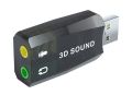 USB to 3D Audio USB External Sound Card Adapter 5.1 Channel Sound Professional Microphone 3.5mm connector. 