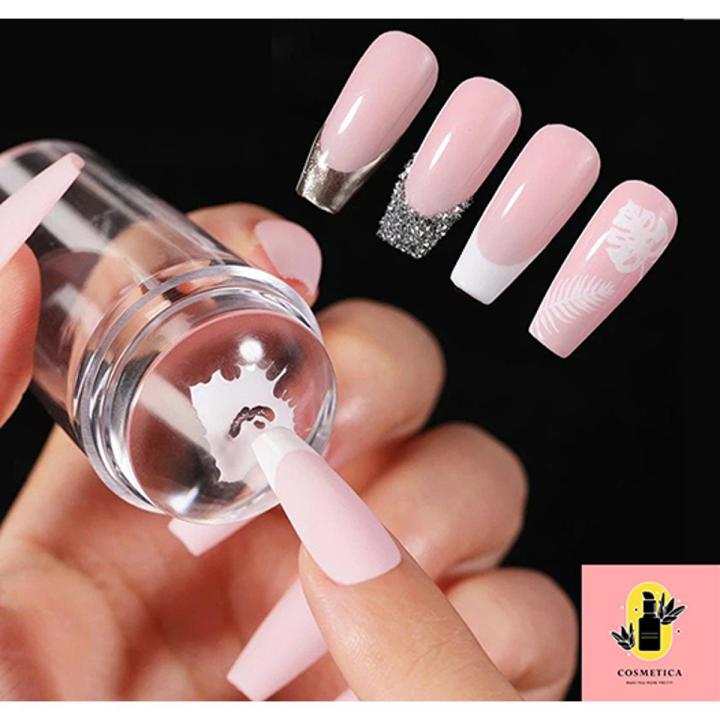 Nail Art Stamper, Stamp for French Nails, Nail Art Stamping Tool, Pure Clear Silicon Jelly Nail Stamp