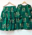 SUMMER COLLECTION NEW ARTICLE SHIRT WITH SHARARA 2 PCS DESIGN FOR GIRLS AND WOMEN IN PREMIUM QUALITY. 