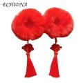 ECHIDNA Hair Scrunchies Fuzzy Chinese New Year Kids Hair Scrunchies. 