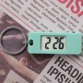 【HOT】 Unisex Student Electronic Clock Keychain Mini Electronic Student Oval Watch Digital Table Time Display Clock Hanging Keychain. 