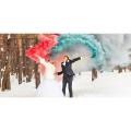 Pack Of 2 Artificial Color Smoke Flares Red And Blue Color Best For Wedding Photography Effect. 