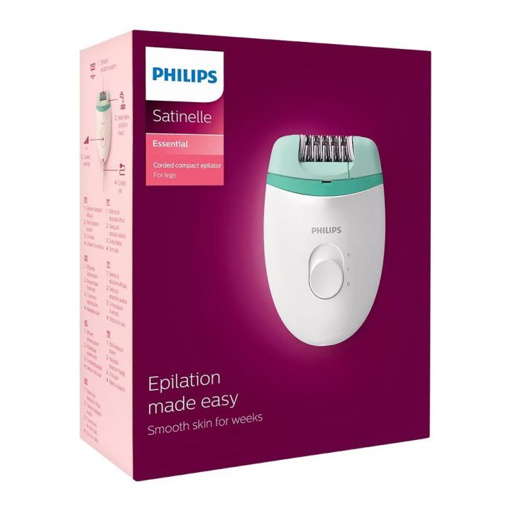 Philips Satinelle Essential Corded Compact Epilator - BRE224/00