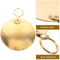 Pure Copper Mirror Small Round Bagua Door Lucky Outdoor Mirrors for Garden Wall Brass Hanging Office. 