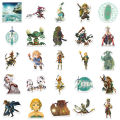 50Pcs Game Zelda: Tears of the Kingdom Stickers Waterproof Decals for Suitcase Notebook Skateboard Refrigerator Kids Toy Gift. 