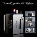 Automatic Cigarette Case With Inbuilt Refillable Lighter Premium Quality Men Gift. 