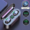 HLstar® F9 Air buds TWS Bluetooth 5.0 Earphone Wireless Headphone Hifi Stereo Handsfree Min Headset Sport Earbuds Microphone With Charging Box For Smart Phone. 