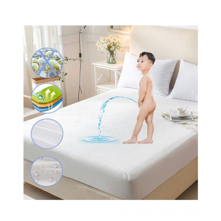 Waterproof Mattress Fitted Cover - 100% Waterproof and Dust Proof