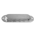 2Pcs Rectangular Face Fix Flush Recessed Sliding Door Pull Handle Stainless Steel. 
