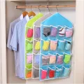 16 Pockets Wall Wardrobe Hanging Organizer Socks Underwear Sundries Sorting Storage Bags Space Saver Wardrobe Organizer Bag. 