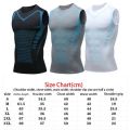 Ionic Shaping Vest Men's Sports Skin-tight Vests Fast Dry Breathable Slim Sleeveless Elastic Vest Fitness Top. 