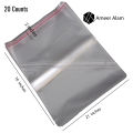 20 Pcs - Clear Sealable Cello/Cellophane Bags - Transparent Poly Bag For Packaging, Self-Adhesive Seal | Good For Bakery ,Candle ,Shirts Packing, Jewelry Packing, Candies And Snacks. 